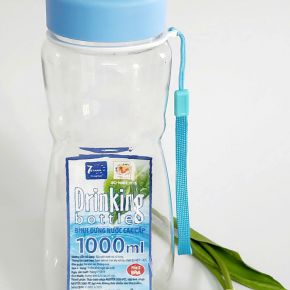 Bình đựng nước tròn pet 1 lít