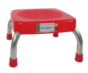 Ghế Vuông chân inox 517