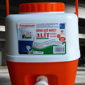 Bình Giữ nhiệt 3L vuông vòi DT464